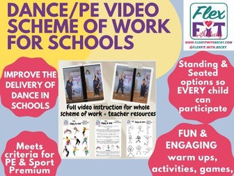 Video led dance whole unit resources teacher guide challenges routines activities inclusive