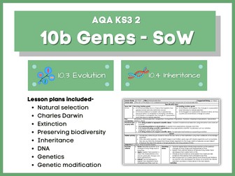 10b Evolution and Inheritance Scheme of Work