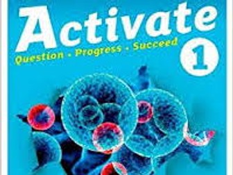 Activate 1: Reactions distance/home learning self study booklet, knowledge organiser, tracker sheet