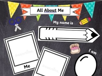 All About Me Sheet (EYFS/KS1)