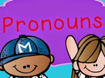 Pronouns for ESL flashcards and quiz