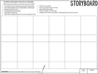 DT - Paper Making Storyboard Template