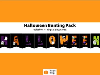 Halloween Letter Bunting