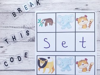 Animal Crack the Code: Initial Sound Game