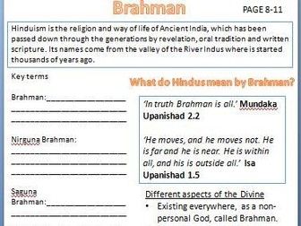 AQA Hinduism Revision workbook 2018