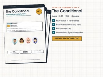 Spanish Conditional Tense Worksheets KS3