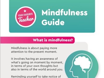 Mindfulness Tips - 2 Page PDF Free Resource, Printable, Digital Download