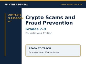 Crypto Scams & Fraud Prevention for grades 7 to 9