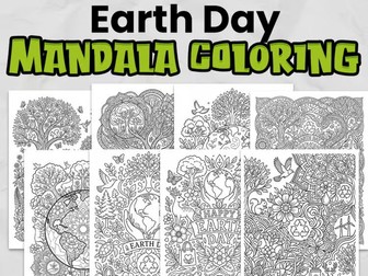 Earth Day Colouring Pages | Mindfulness & Environmental Activity | KS1–KS2