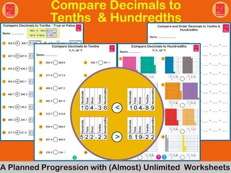 Compare  Decimals to Tenths & Hundredths