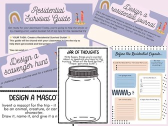 Pre-Residential Survival Guide Pack – Fun, Creative & Low-Prep!