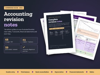 IGCSEIGCSE Accounting 0452 revision notes