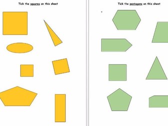 2D SHAPE RECOGNITION - YEAR 2 SATS REVISION