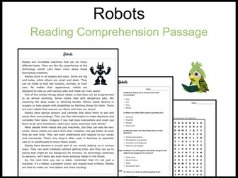 Robots Reading Comprehension and Word Search