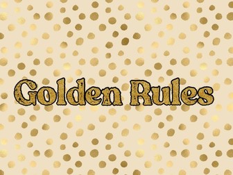 Golden Rules Posters