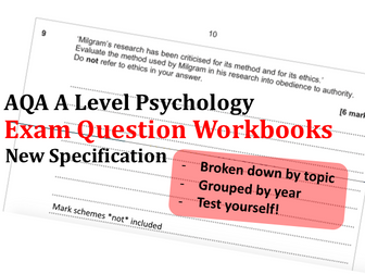 Cognitive Psychology/ Memory Exam Questions Workbook