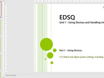 EDSQ - Essential Digital Skills - Complete Using Devices 1.1 Unit Bundle