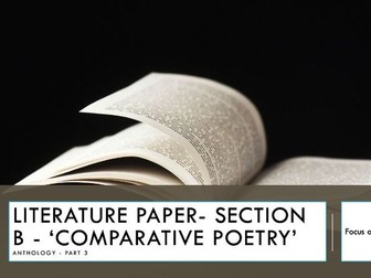 IGCSE EDEXCEL ENGLISH LITERATURE POETRY