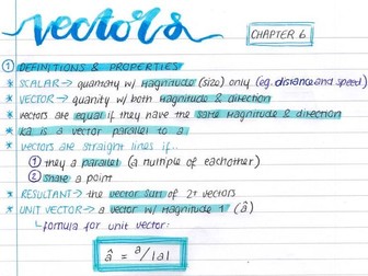A (/AS) Level AQA Maths - Chapter 6: Vectors