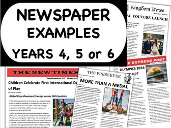 Newspaper Report Examples KS2