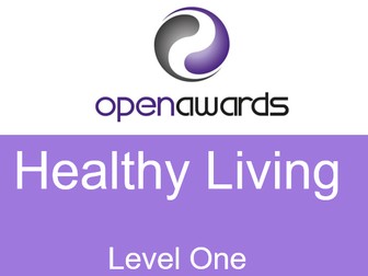 Open Award Level 1- Health Living Work Book