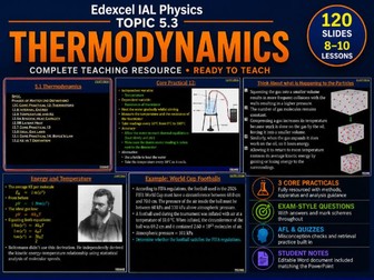 5.3 Thermodynamics Edexcel IAL Physics