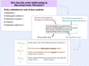 KS3 Divergent analysis (higher ability)