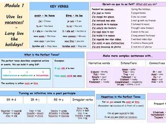 Knowledge organiser for Module 1 (Dynamo 1, 2 & 3)