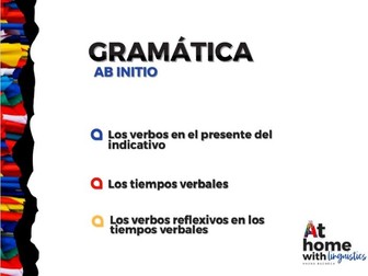 Grammar List Spanish Ab initio