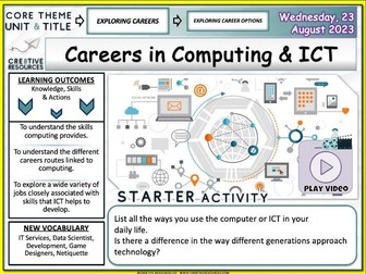 Careers in Computing and ICT