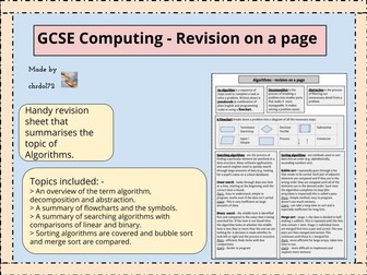 Algorithms - Revision