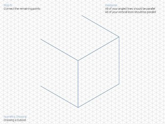 Isometric Cube - a step by step animated presentation