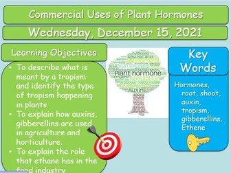 Commercial Uses of Plant Hormones