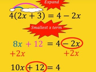 Get Great @ Maths Solving linear equations with x on both sides and brackets