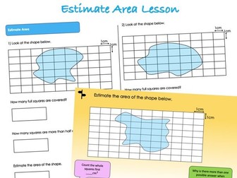 Year 5 Perimeter and Area - Estimate Area Lesson