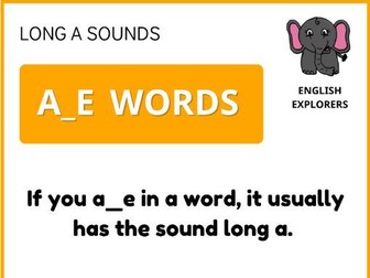 Phonics: Long Sounds (A/I/O)