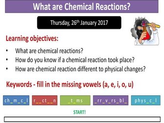 Year 7: What are chemical reactions?