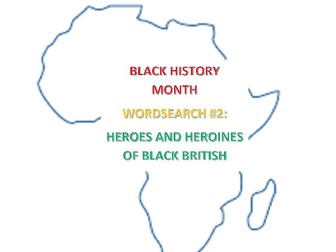 Heroes and Heroines of Black British History Wordsearch (#2)