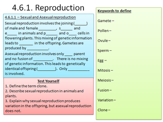 AQA triology 2018 9-1 Reproduction revision 4.6.1