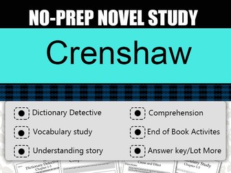 Crenshaw Novel Study-Complete Novel Guide Crenshaw