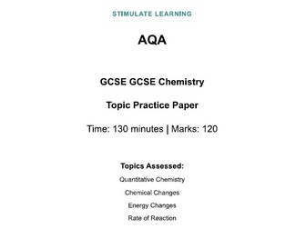 AQA GCSE Chemistry Paper 120 Marks Set