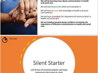 Health and social communication lesson