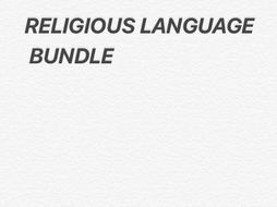 RELIGIOUS LANGUAGE BUNDLE PACK