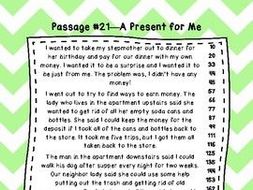 2nd Grade Fluency Passages with Comprehension Questions Set #1-30 ...