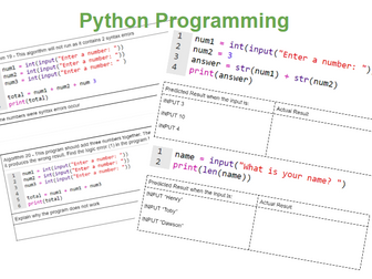 Python Programming Work Booklets