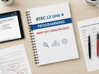 Unit 4 Part A Programming - Merit BTEC IT Level 3