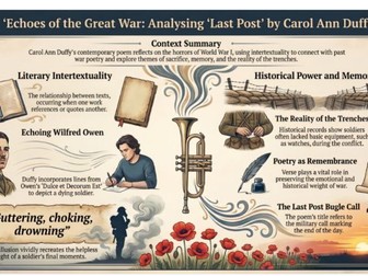 Last Post by Carol Ann Duffy