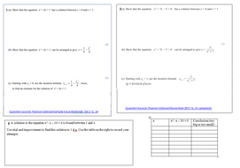 Maths GCSE iteration worksheet | Teaching Resources