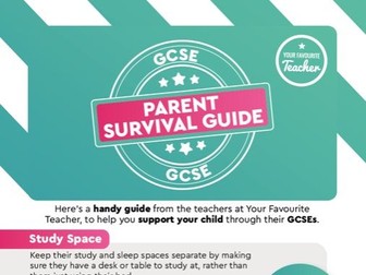 GCSEs, A Parent Survival Guide