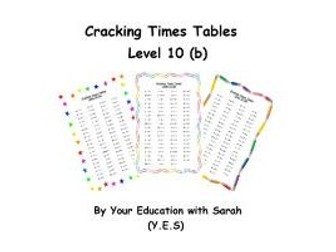 Cracking Times Tables - Level 10 (b)